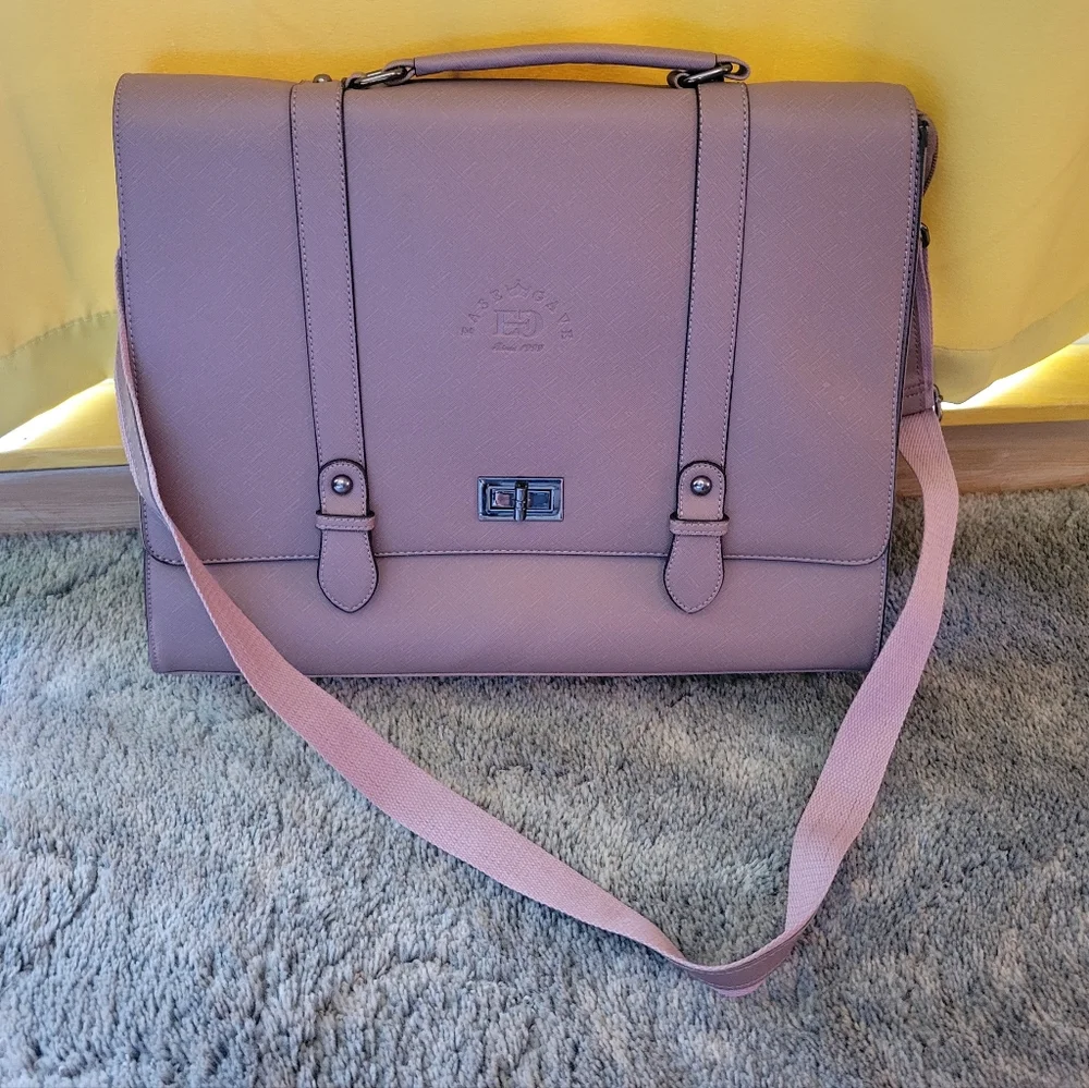 Easegave Mauve (Laptop) Satchel Bag. - Picture 9 of 16